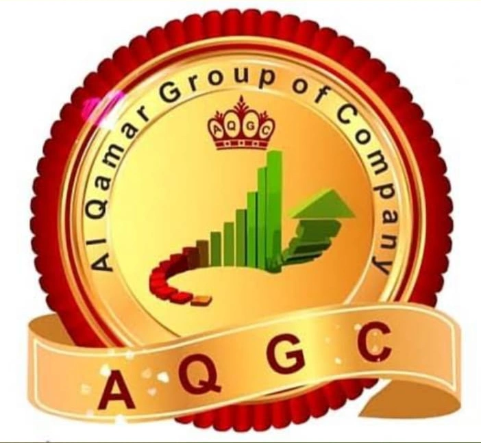 Al Qamar Group of Companies golden AQGC logo
